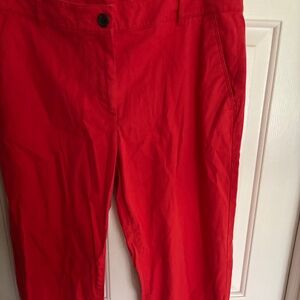Talbots The Weekend Red Chino Pants Size 10